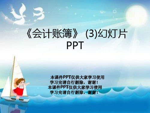 《会计账簿》 (3)幻灯片PPT