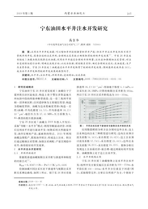 宁东油田水平井注水开发研究