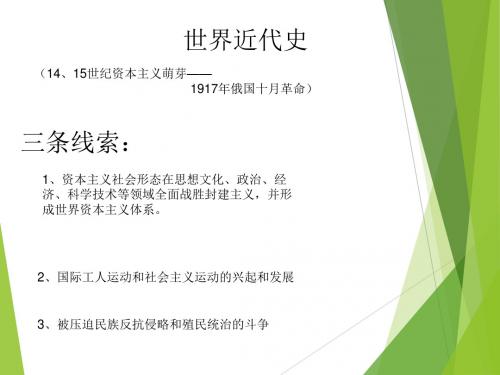 高中世界历史-世界近代历史复习课件(讲义)