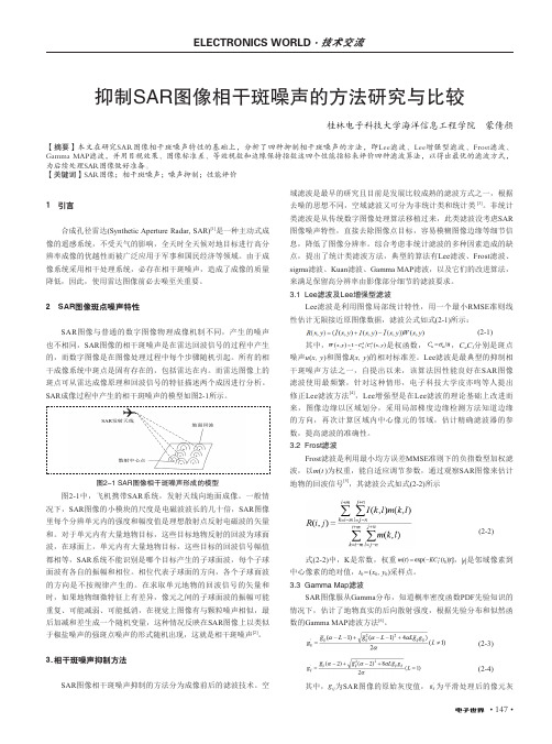 抑制SAR图像相干斑噪声的方法研究与比较