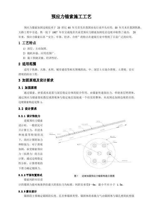 预应力锚索施工工艺