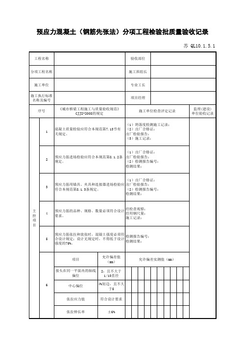 江苏省建设工程质监0190910六版表格文件QL10.1.5.1