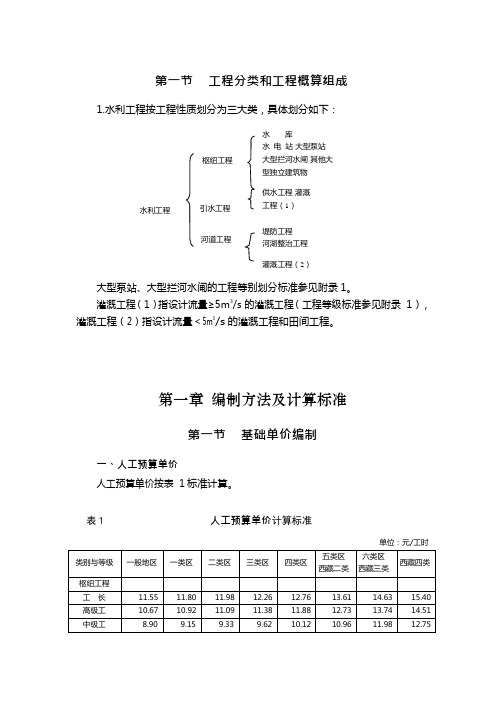 2014水利部概算最新编规