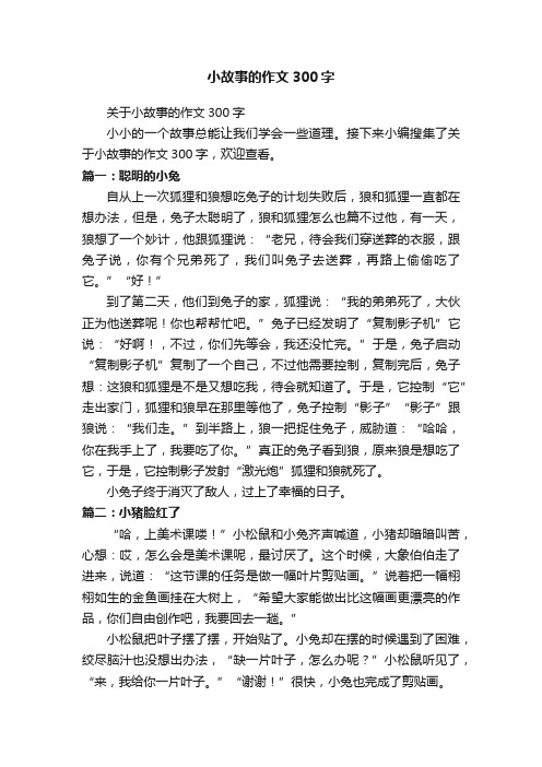 小故事的作文300字