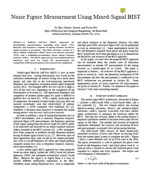 Noise Figure Measurement Using Mixed-Signal BIST