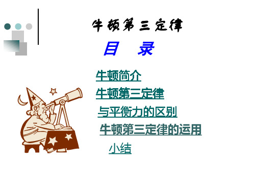 高一物理牛顿第三定律课件.ppt