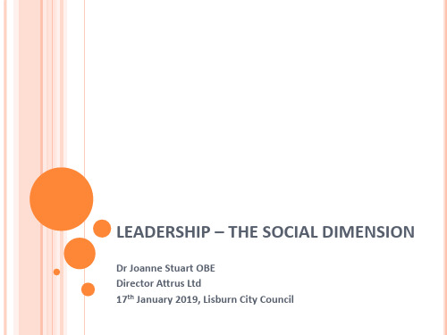 最新-Leadership - The Social Dimension领导的社会维度-PPT文档资料