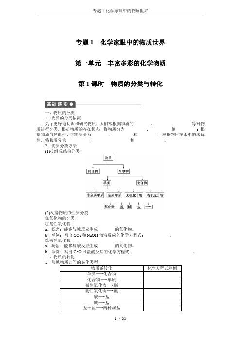 专题1-化学家眼中的物质世界