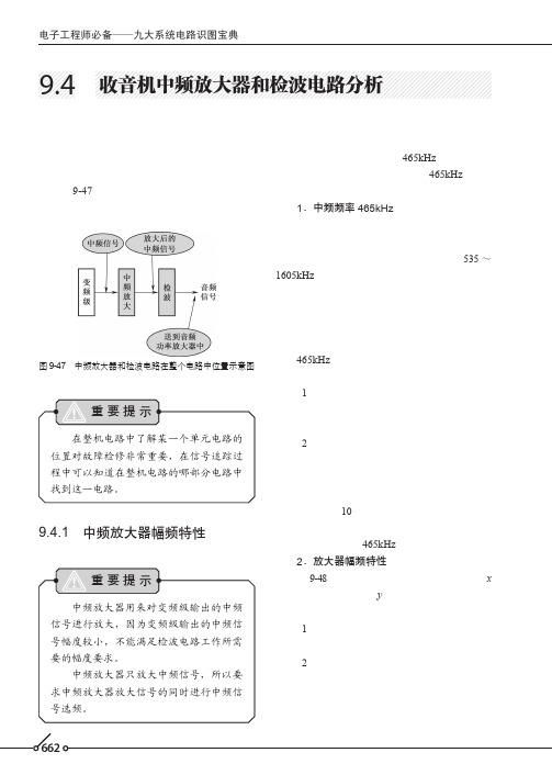 中频放大器幅频特性_电子工程师必备——九大系统电路识图宝典_[共2页]