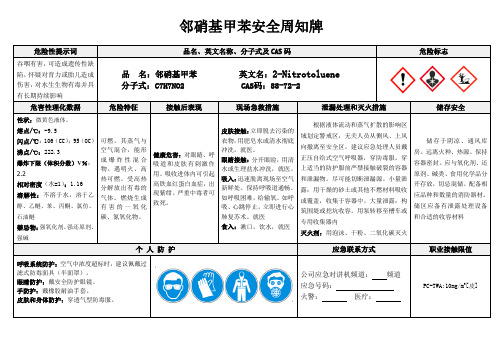 偶氮二异丁腈安全周知牌