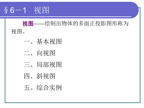 机械制图第六章第四版