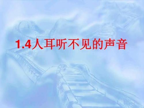 《人耳听不见的声音》教学课件6 苏科版