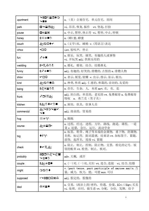 《老友记》4000个高频单词.