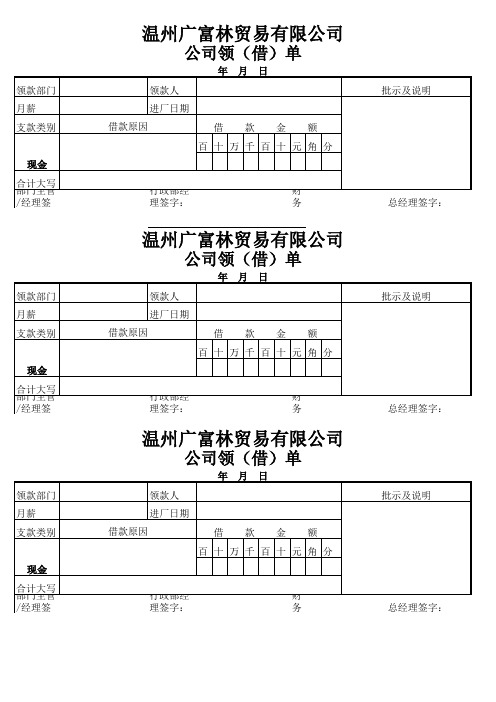 借款单123