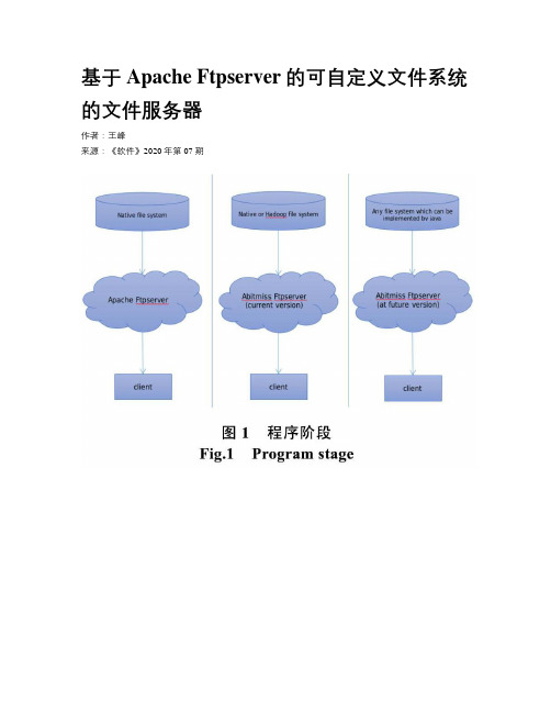 基于Apache Ftpserver的可自定义文件系统的文件服务器