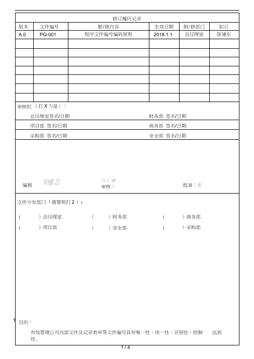 程序文件与编码原则