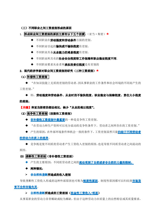 第一节 工资水平与工资差别 (2)