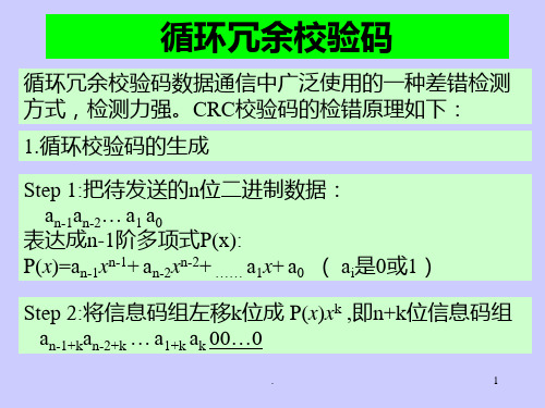 循环冗余校验码PPT课件