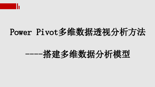 PPT搭建多维数据分析模型