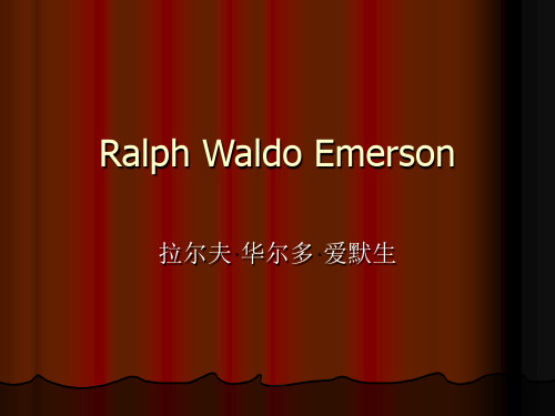 Ralph Waldo Emerson