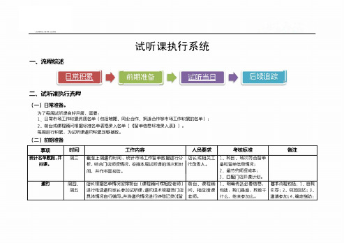 早教中心试听课流程执行系统