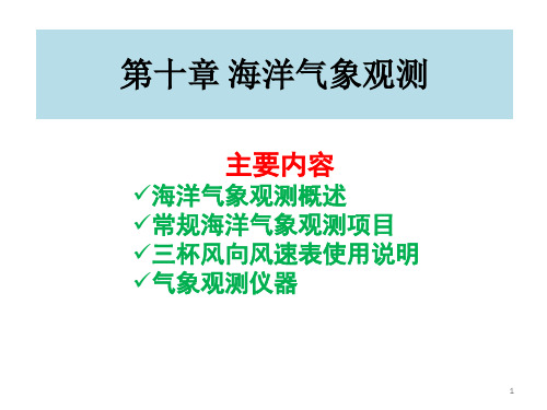 第十章海洋气象观测