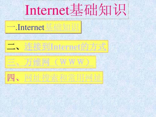 internet简介