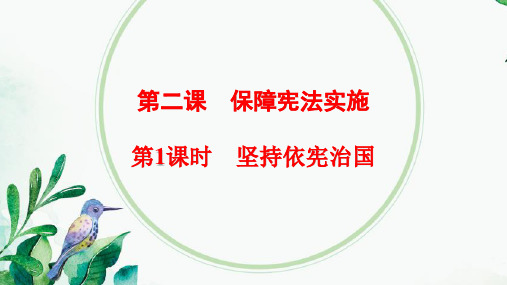 人教版八下道德与法治2.1坚持依宪治国共21张PPT