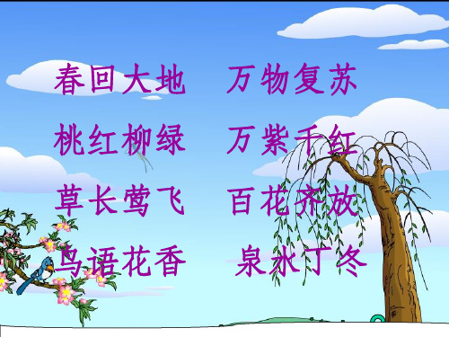 二年级语文下册第一课找春天ppt课件