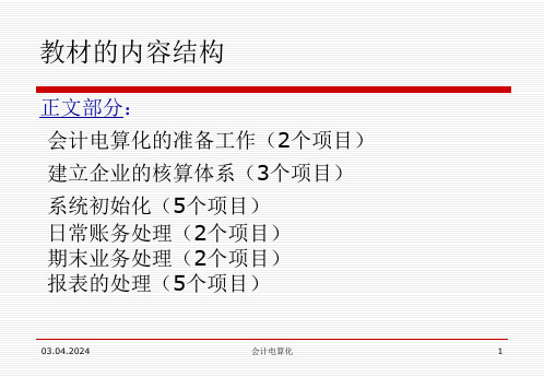 会计电算化用友U8操作教程较全课件