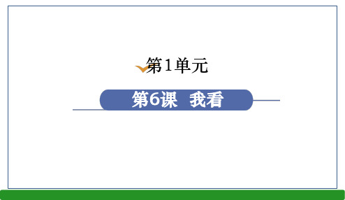 6我看-2024-2025学年初中语文九年级上册同步教学课件