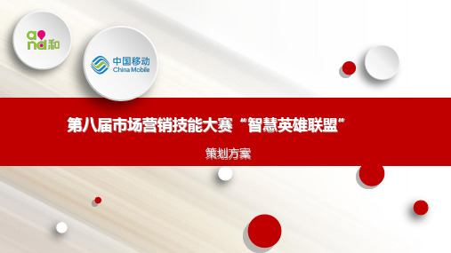 【活动方案】全省第八届市场营销技能大赛“智慧英雄联盟”项目方案