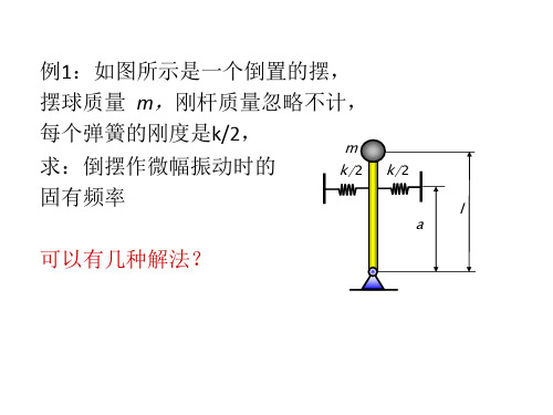 机械振动基础经典例题