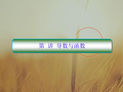 2018届高考数学理新课标二轮专题复习课件：3-6导数与函数 精品