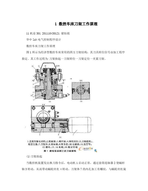 1数控车床刀架工作原理