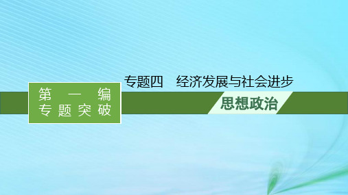 新高考新教材2024届高考政治二轮总复习专题4经济发展与社会进步课件