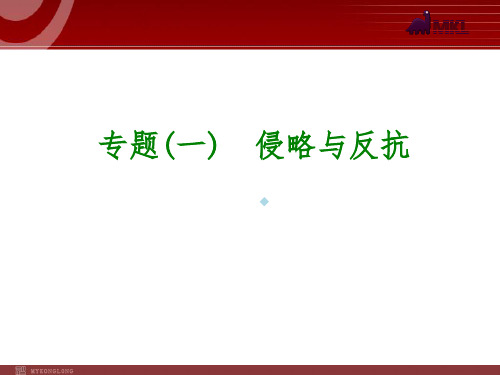 历史专题复习课件：专题(1)侵略及反抗(15张PPT)