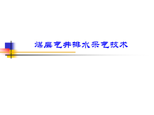 煤层气井排水采气技术