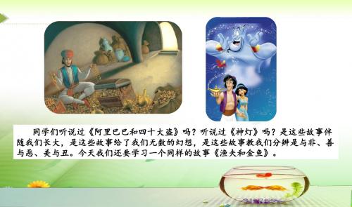 西师大版六年级语文下册24.渔夫和金鱼的故事课件