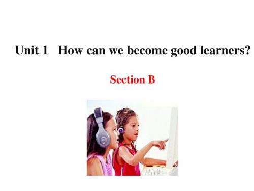 新目标九年级Unit1 How can we become good learners Section B课件(共23张PPT)