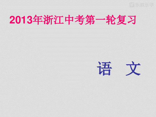 中考专栏第一轮复习积累与运用专题五标点符号