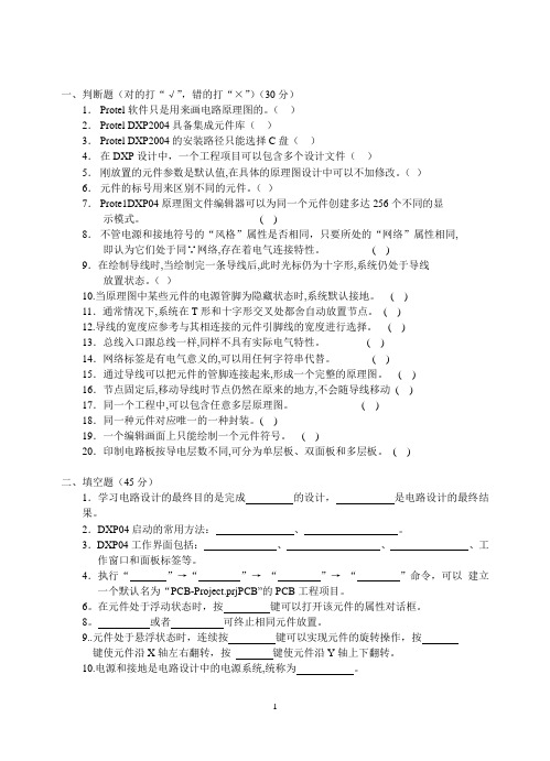 DXP期未复习资料