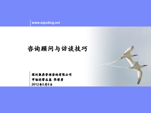 咨询顾问与访谈技巧培训课件(PPT 33页)