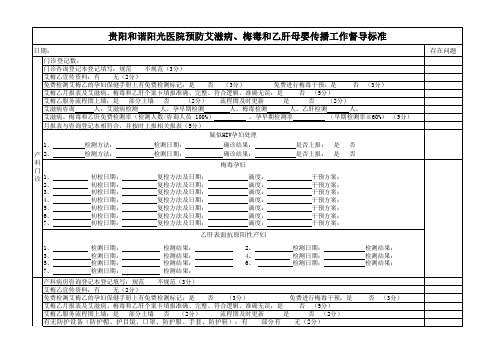 艾梅乙工作督导标准