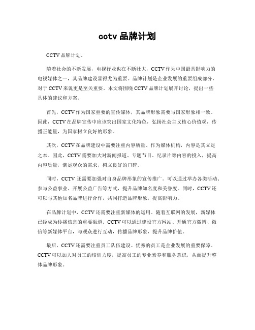 cctv品牌计划