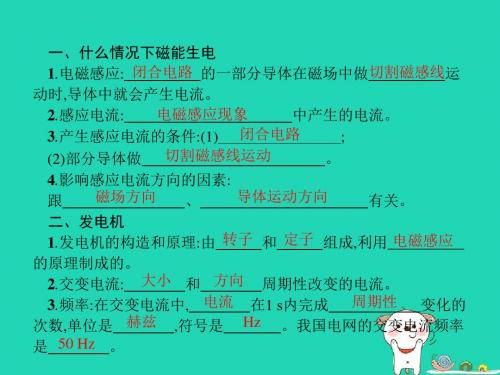 九年级物理全册20.5磁生电课件(新版)新人教版