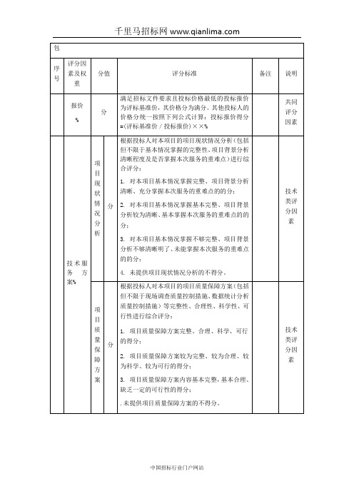 环境保护局污染源普查服务采购项目招投标书范本