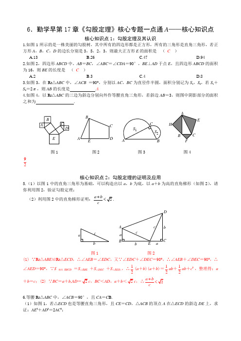 《勾股定理》核心专题精选