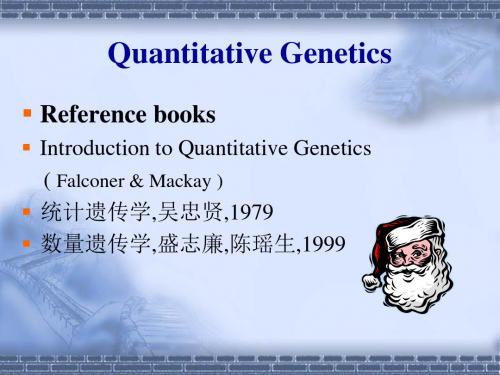 Quantitative Genetics