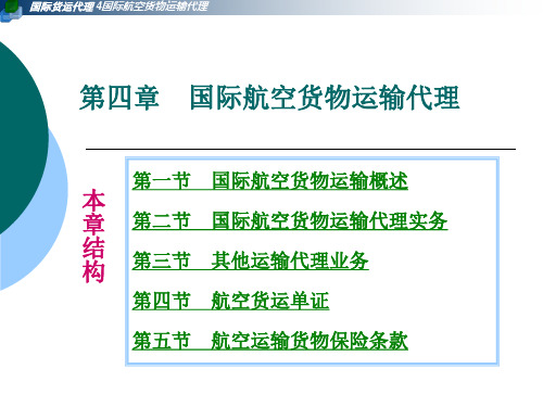 国际航空货物运输代理